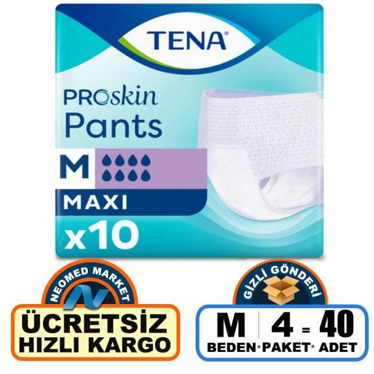 Tena Pants Maxi Emici Külot 8 Damla M-Medium 40 Adet