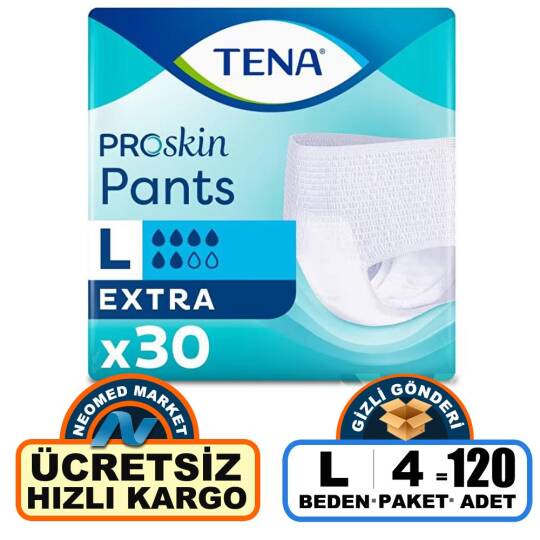 Tena Pants Plus Emici Külot 6 Damla L-Large Beden 120 Adet