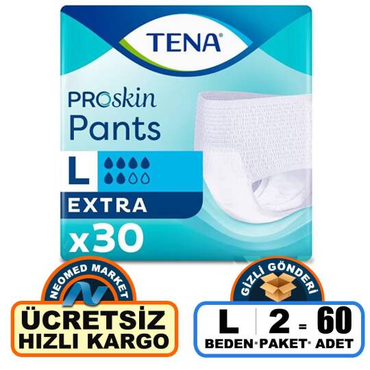 Tena Pants Plus Emici Külot 6 Damla L-Large Beden 60 Adet
