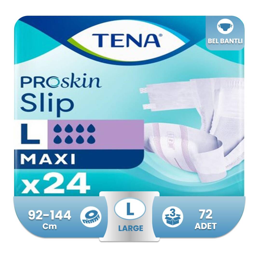 Tena Proskin Slip Maxi Belbantlı Hasta Bezi L-Large Beden 72 Adet - 1