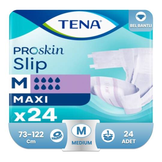 Tena Proskin Slip Maxi Belbantlı Hasta Bezi M-Medium Beden 24 Adet