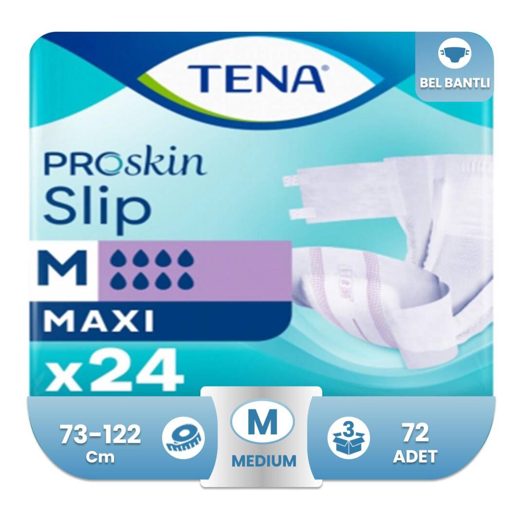 Tena Proskin Slip Maxi Belbantlı Hasta Bezi M-Medium Beden 72 Adet - 1