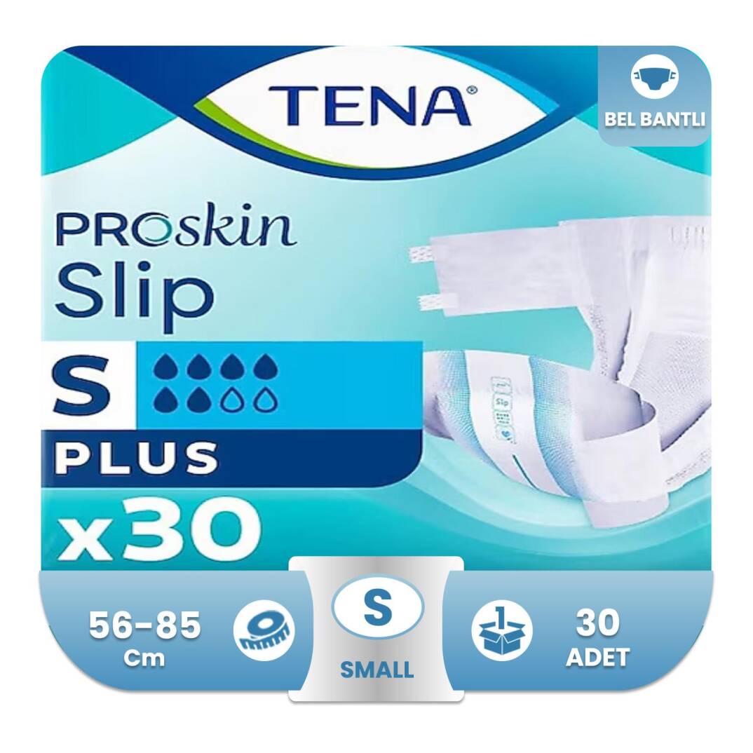 Tena Proskin Slip Plus Belbantlı Hasta Bezi S-Small Beden 30 Adet - 1