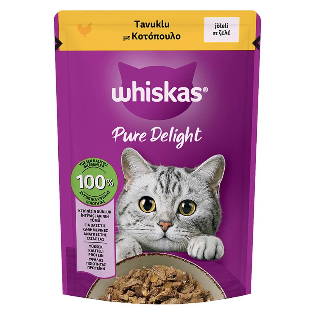 Whiskas Pure Delight Tavuklu Poşet Kedi Maması 85 gr - 1