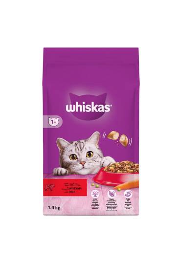 Whiskas Sığırlı Kuru Mama 1.4 Kg