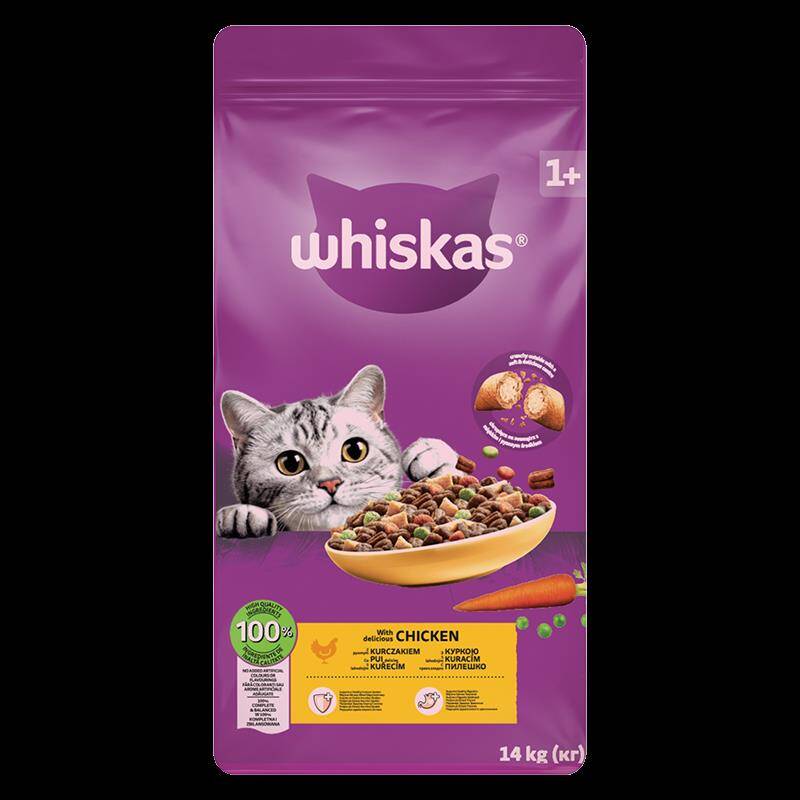 Whiskas Tavuklu Sebzeli  Kuru Mama 14 Kg - 1