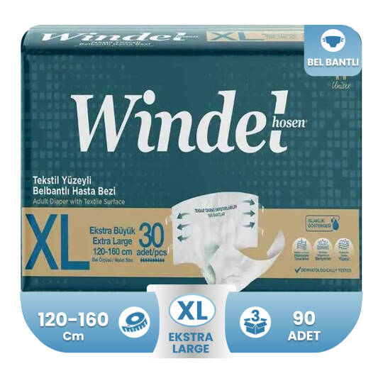 Windelhosen Belbantlı Hasta Bezi XL-Extra Large Beden 90 Adet